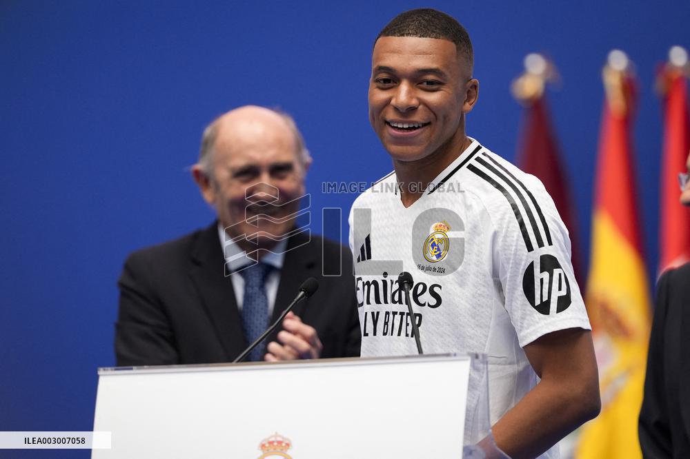 Spanish football La Liga match - Presentation of Real Madrid's new player Kilyan Mbappe