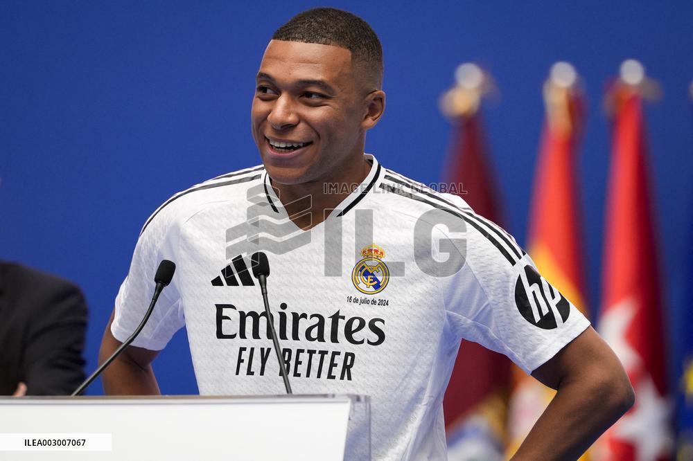Spanish football La Liga match - Presentation of Real Madrid's new player Kilyan Mbappe