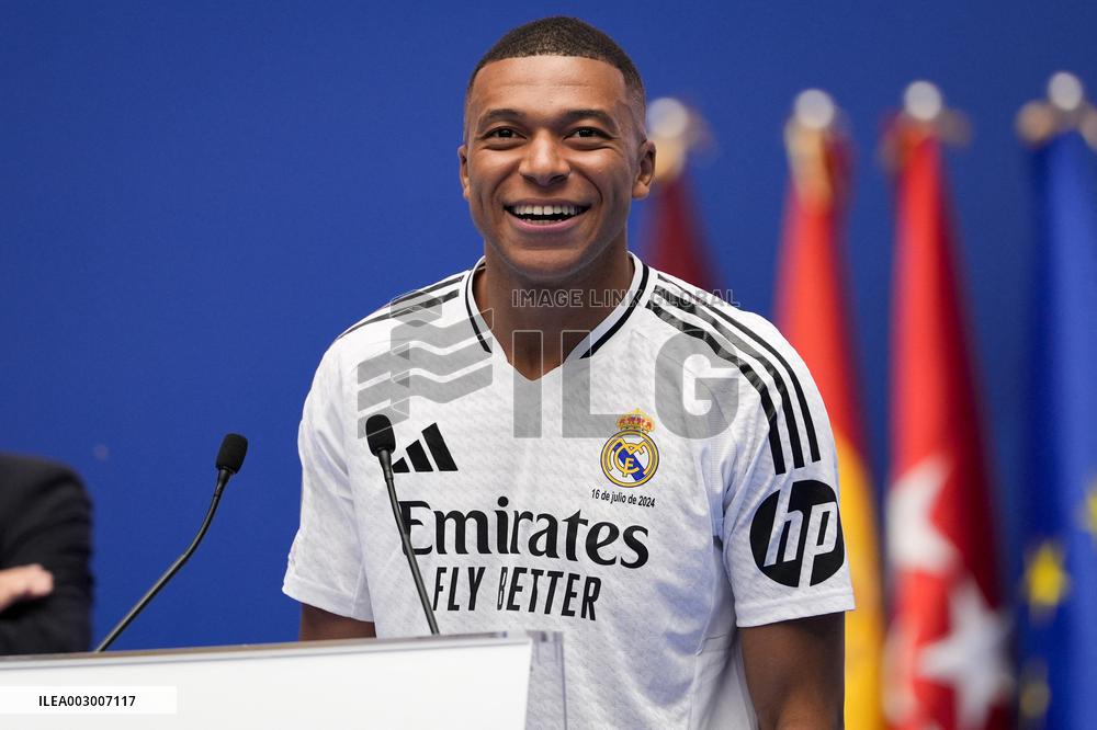 Spanish football La Liga match - Presentation of Real Madrid's new player Kilyan Mbappe