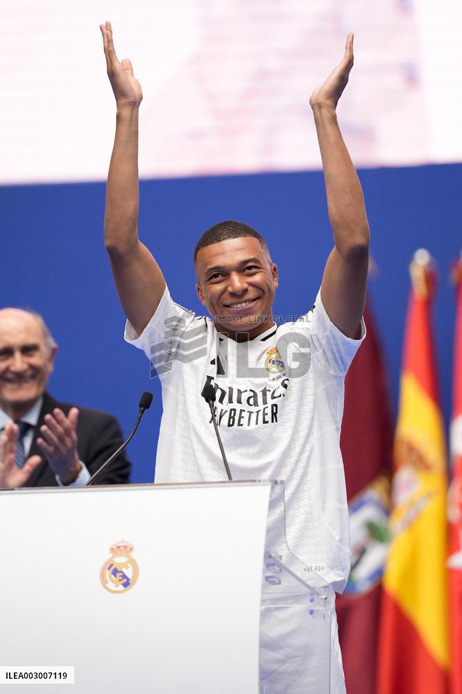 Spanish football La Liga match - Presentation of Real Madrid's new player Kilyan Mbappe
