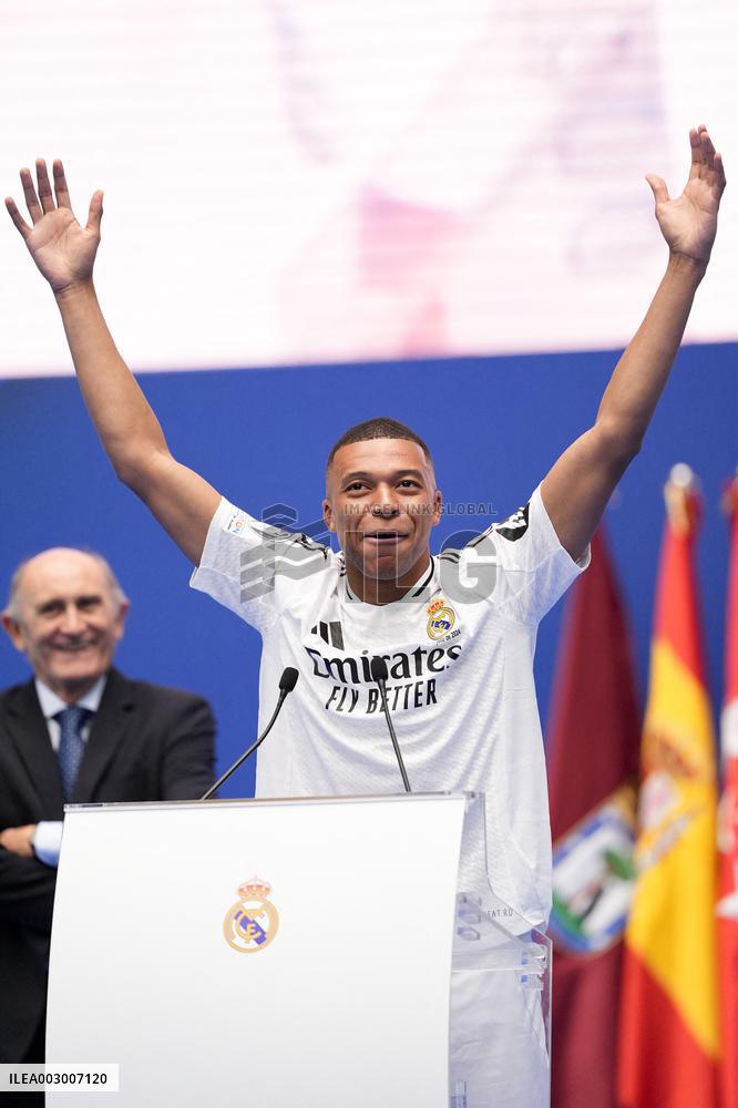 Spanish football La Liga match - Presentation of Real Madrid's new player Kilyan Mbappe