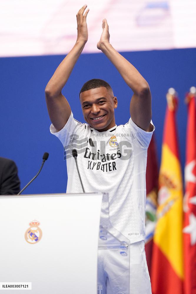 Spanish football La Liga match - Presentation of Real Madrid's new player Kilyan Mbappe