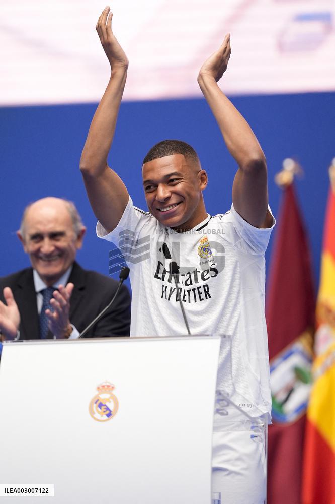 Spanish football La Liga match - Presentation of Real Madrid's new player Kilyan Mbappe