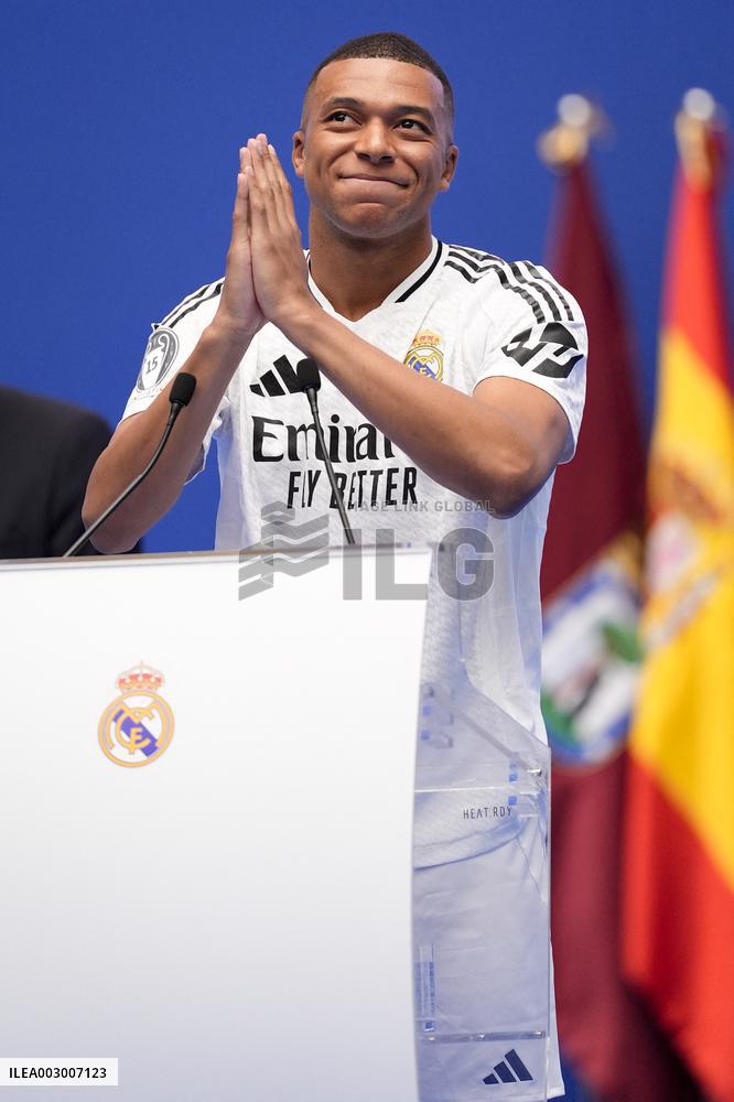 Spanish football La Liga match - Presentation of Real Madrid's new player Kilyan Mbappe