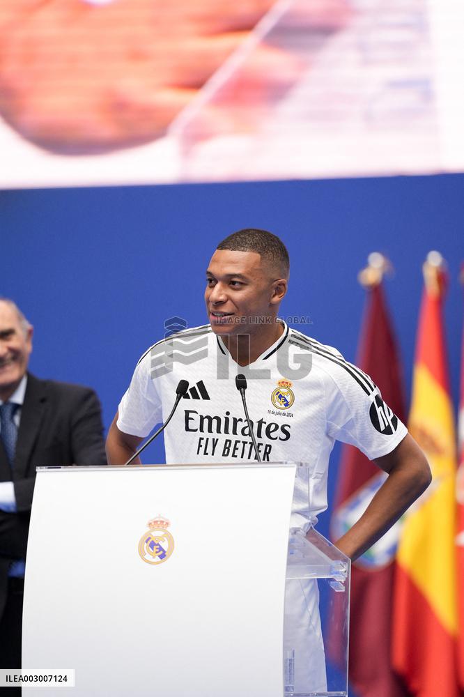 Spanish football La Liga match - Presentation of Real Madrid's new player Kilyan Mbappe