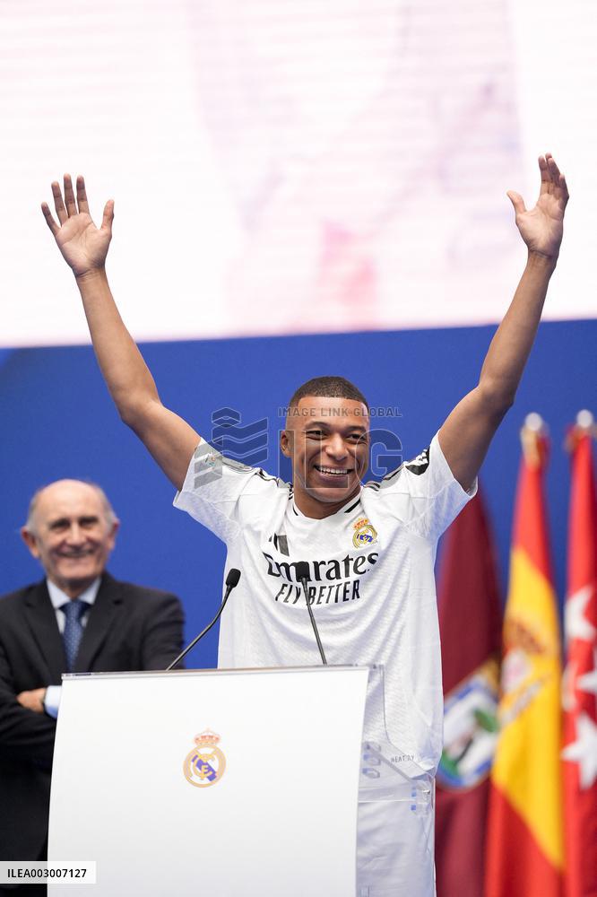 Spanish football La Liga match - Presentation of Real Madrid's new player Kilyan Mbappe
