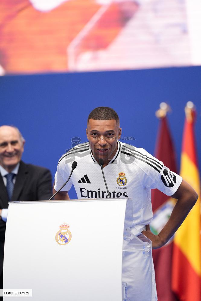 Spanish football La Liga match - Presentation of Real Madrid's new player Kilyan Mbappe