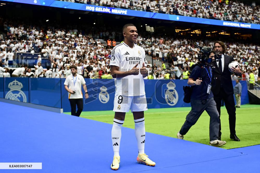 Spanish football La Liga match - Presentation of Real Madrid's new player Kilyan Mbappe