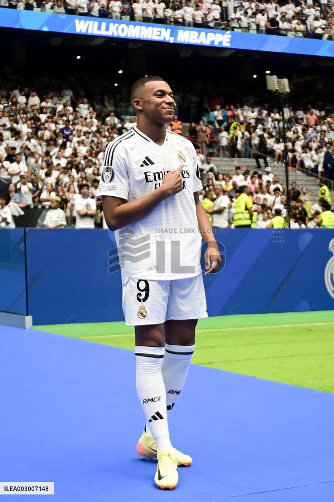 Spanish football La Liga match - Presentation of Real Madrid's new player Kilyan Mbappe