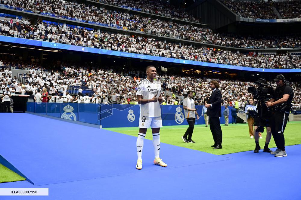 Spanish football La Liga match - Presentation of Real Madrid's new player Kilyan Mbappe