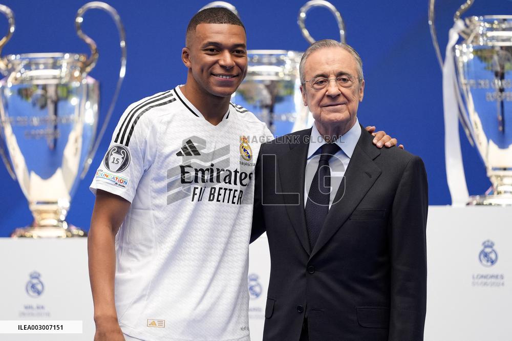 Spanish football La Liga match - Presentation of Real Madrid's new player Kilyan Mbappe
