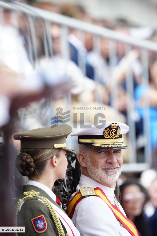 Royals Preside Over The Ceremony Of Delivery Of Royal Dispatches To The New Navy Officers In Marin