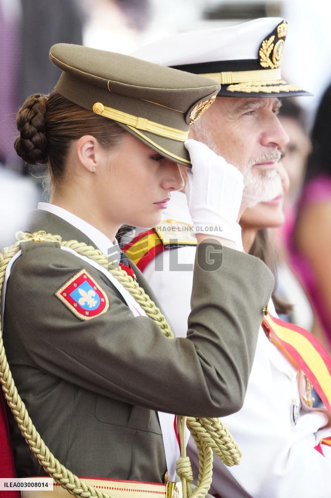 Royals Preside Over The Ceremony Of Delivery Of Royal Dispatches To The New Navy Officers In Marin