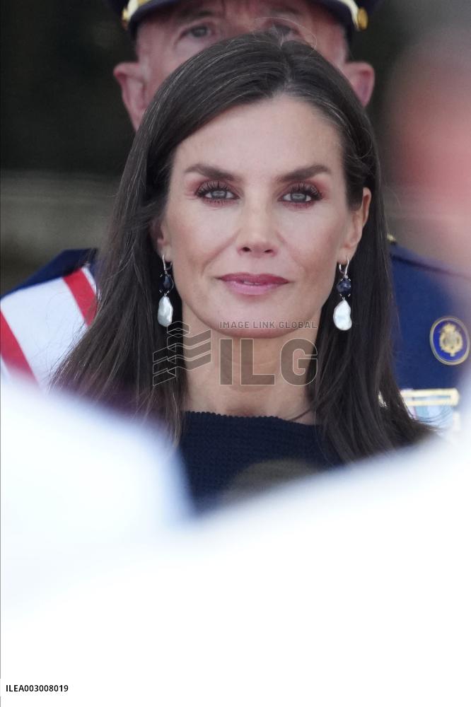 Royals Preside Over The Ceremony Of Delivery Of Royal Dispatches To The New Navy Officers In Marin