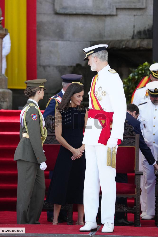 Royals Preside Over The Ceremony Of Delivery Of Royal Dispatches To The New Navy Officers In Marin