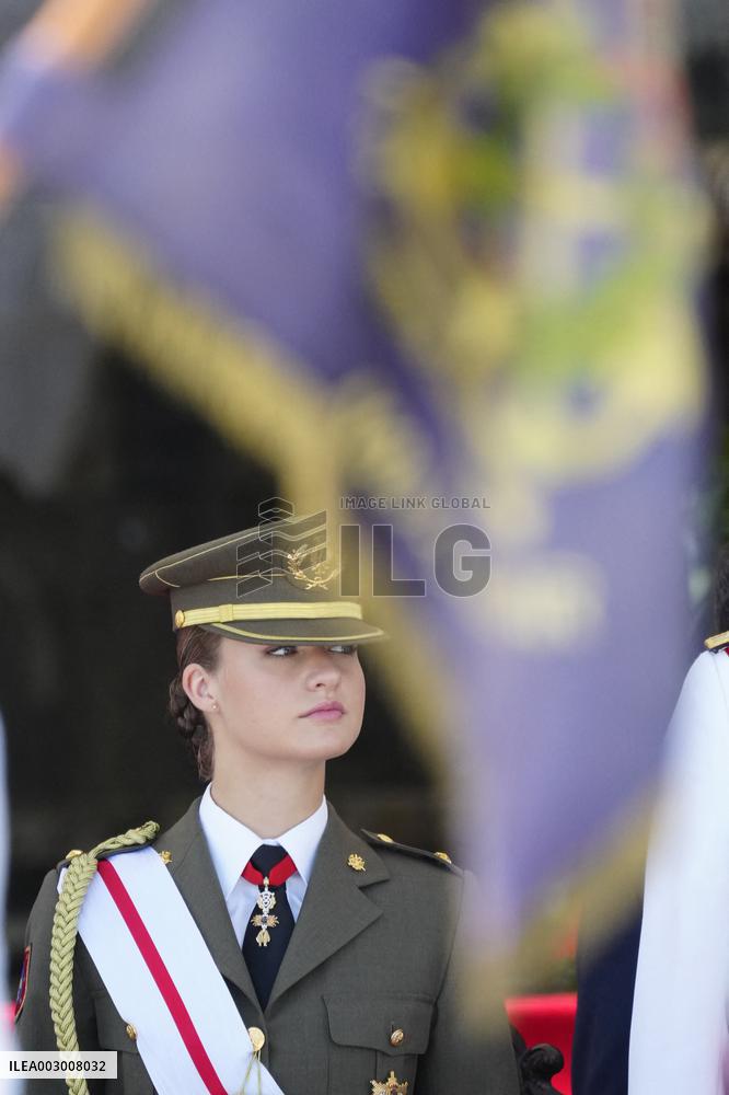Royals Preside Over The Ceremony Of Delivery Of Royal Dispatches To The New Navy Officers In Marin