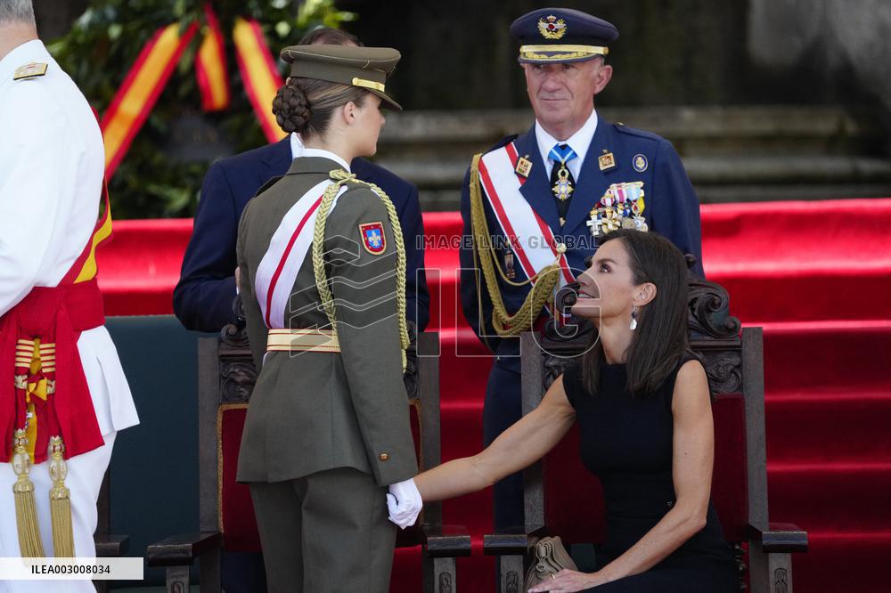 Royals Preside Over The Ceremony Of Delivery Of Royal Dispatches To The New Navy Officers In Marin