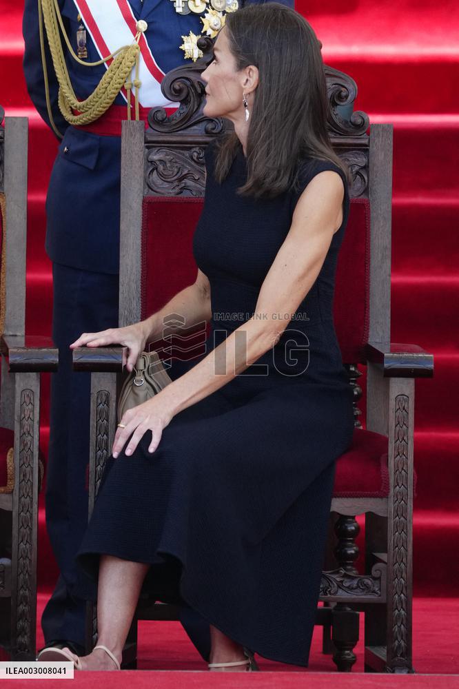 Royals Preside Over The Ceremony Of Delivery Of Royal Dispatches To The New Navy Officers In Marin