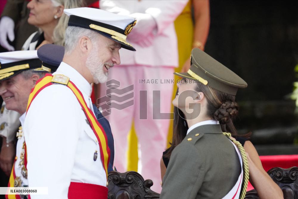 Royals Preside Over The Ceremony Of Delivery Of Royal Dispatches To The New Navy Officers In Marin