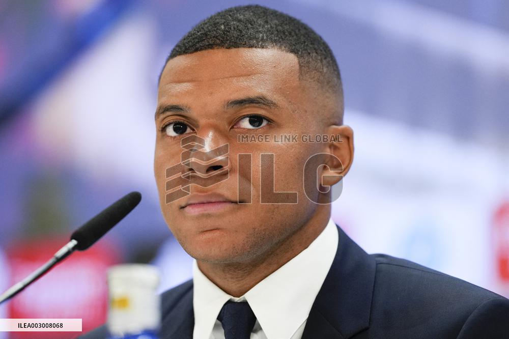 Spanish football La Liga match - Presentation of Real Madrid's new player Kilyan Mbappe