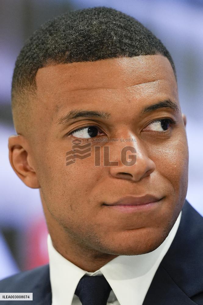 Spanish football La Liga match - Presentation of Real Madrid's new player Kilyan Mbappe