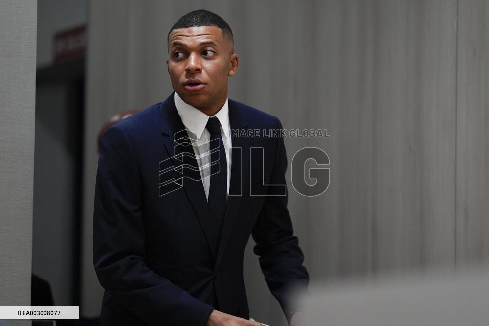 Spanish football La Liga match - Presentation of Real Madrid's new player Kilyan Mbappe