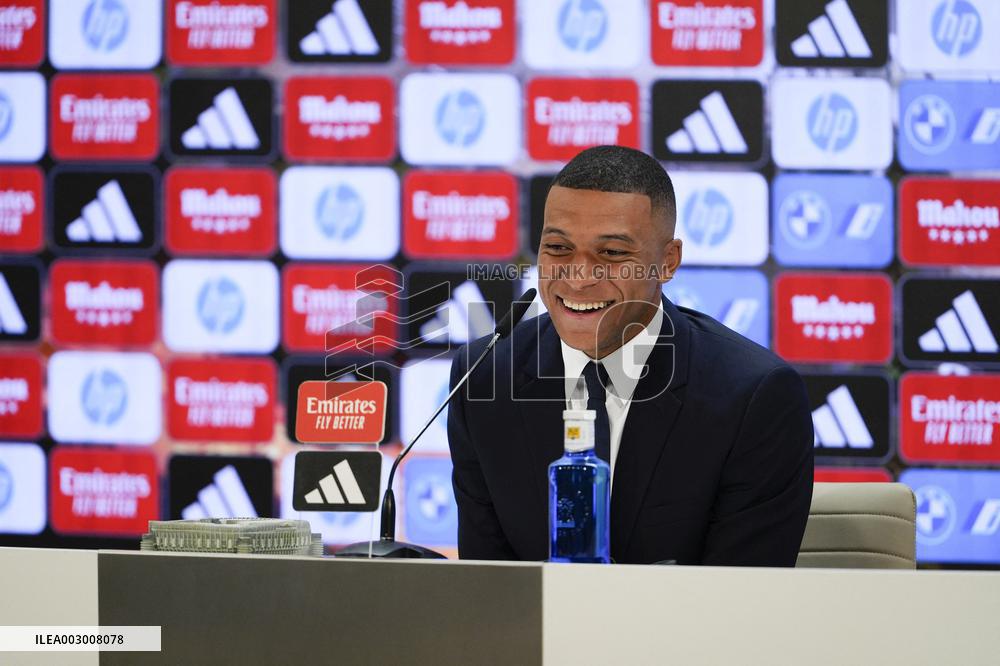 Spanish football La Liga match - Presentation of Real Madrid's new player Kilyan Mbappe