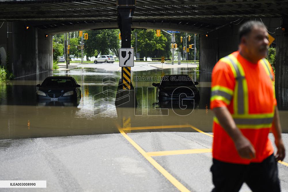 Toronto Reels From Floods After Severe Storms - Canada