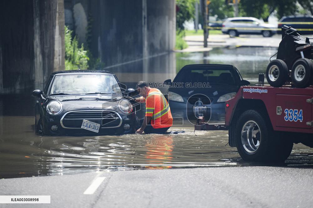 Toronto Reels From Floods After Severe Storms - Canada
