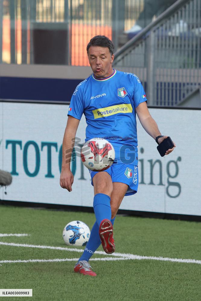 PARTITA DEL CUORE 2024 : NAZIONALE CANTANTI VS NAZIONALE POLITICI ALLO STADIO GRAN SASSO DI AQUILA