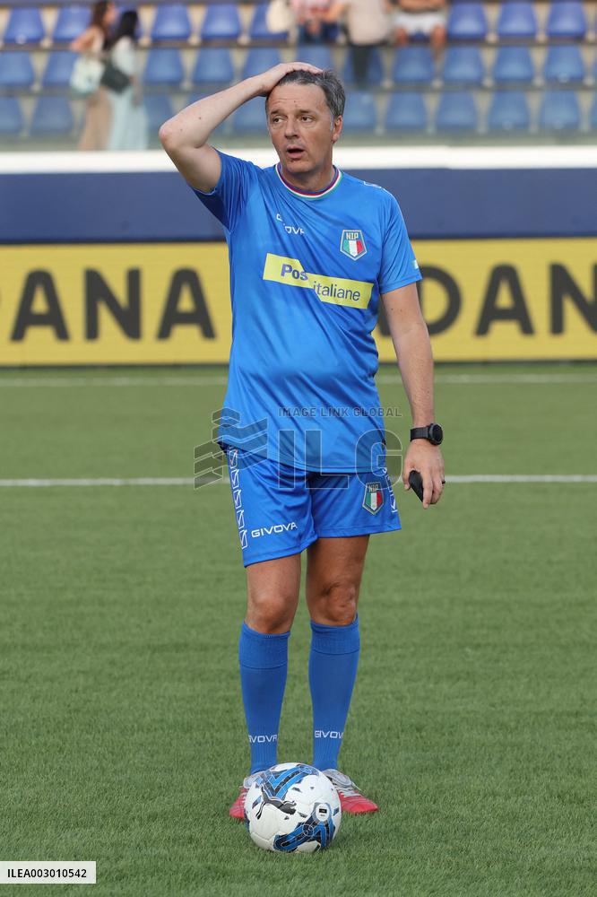 PARTITA DEL CUORE 2024 : NAZIONALE CANTANTI VS NAZIONALE POLITICI ALLO STADIO GRAN SASSO DI AQUILA