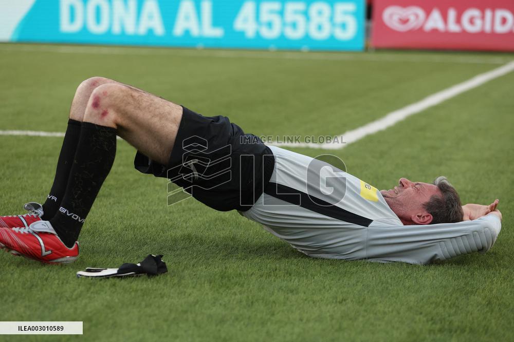 PARTITA DEL CUORE 2024 : NAZIONALE CANTANTI VS NAZIONALE POLITICI ALLO STADIO GRAN SASSO DI AQUILA