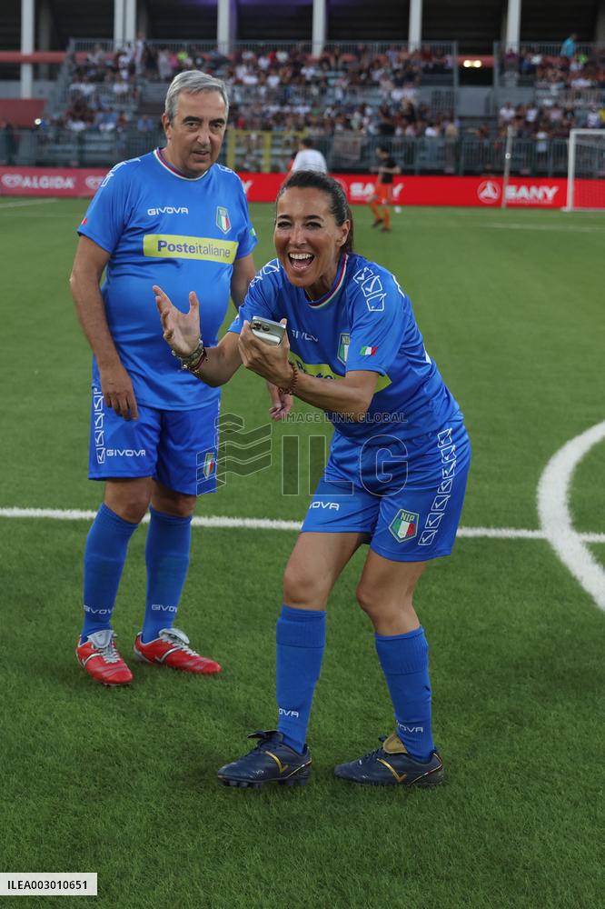 PARTITA DEL CUORE 2024 : NAZIONALE CANTANTI VS NAZIONALE POLITICI ALLO STADIO GRAN SASSO DI AQUILA