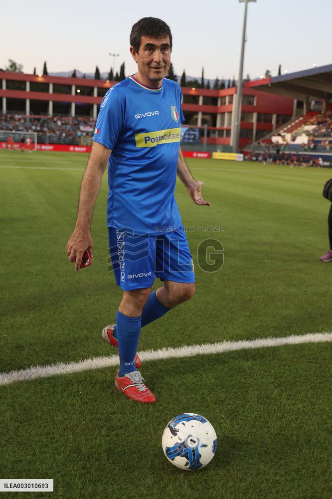 PARTITA DEL CUORE 2024 : NAZIONALE CANTANTI VS NAZIONALE POLITICI ALLO STADIO GRAN SASSO DI AQUILA