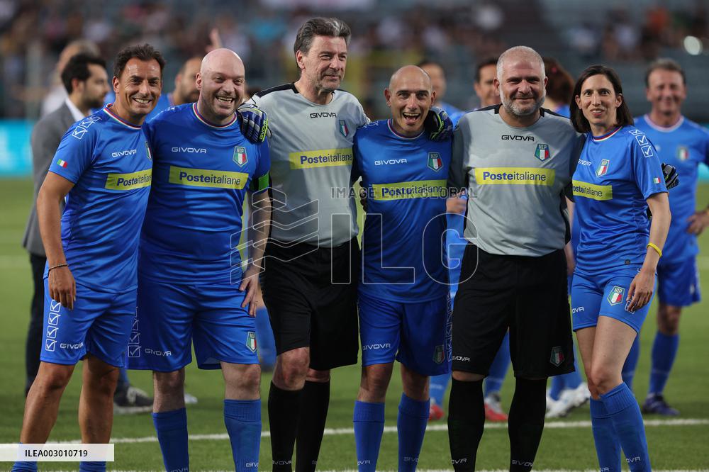 l’ Aquila: Partita del Cuore 2024 Nazionale Politici contro Nazionale Cantanti