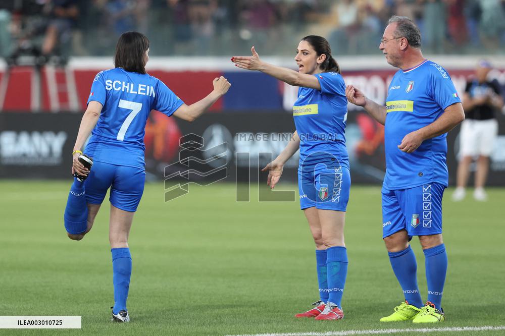 PARTITA DEL CUORE 2024 : NAZIONALE CANTANTI VS NAZIONALE POLITICI ALLO STADIO GRAN SASSO DI AQUILA