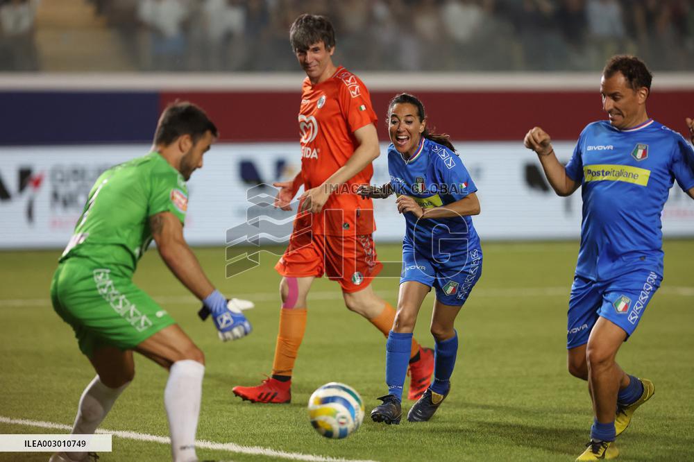 l’ Aquila: Partita del Cuore 2024 Nazionale Politici contro Nazionale Cantanti