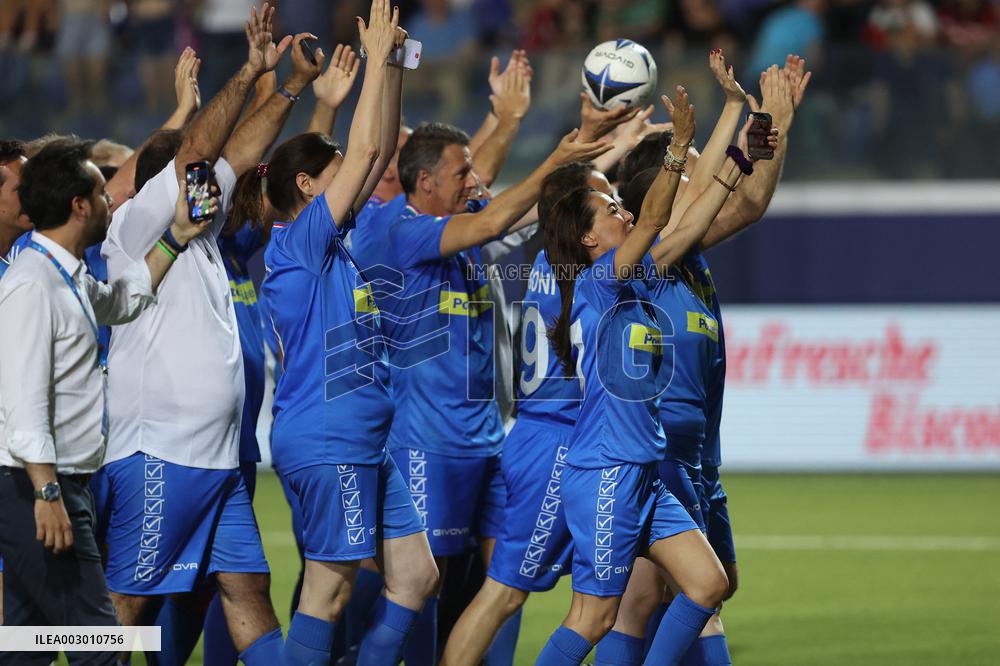 l’ Aquila: Partita del Cuore 2024 Nazionale Politici contro Nazionale Cantanti