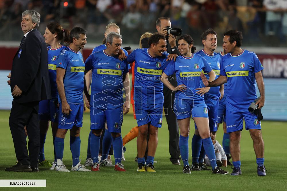 l’ Aquila: Partita del Cuore 2024 Nazionale Politici contro Nazionale Cantanti