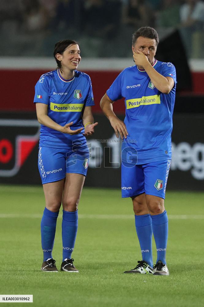 l’ Aquila: Partita del Cuore 2024 Nazionale Politici contro Nazionale Cantanti