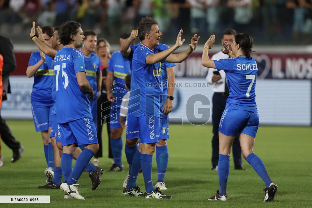 l’ Aquila: Partita del Cuore 2024 Nazionale Politici contro Nazionale Cantanti