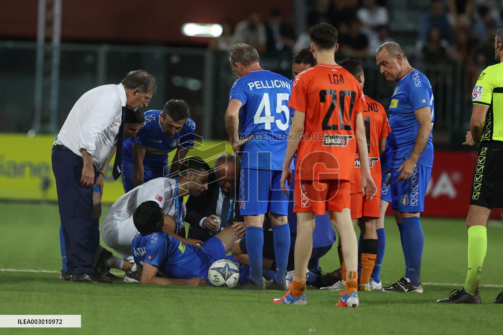 PARTITA DEL CUORE 2024 : NAZIONALE CANTANTI VS NAZIONALE POLITICI ALLO STADIO GRAN SASSO DI AQUILA