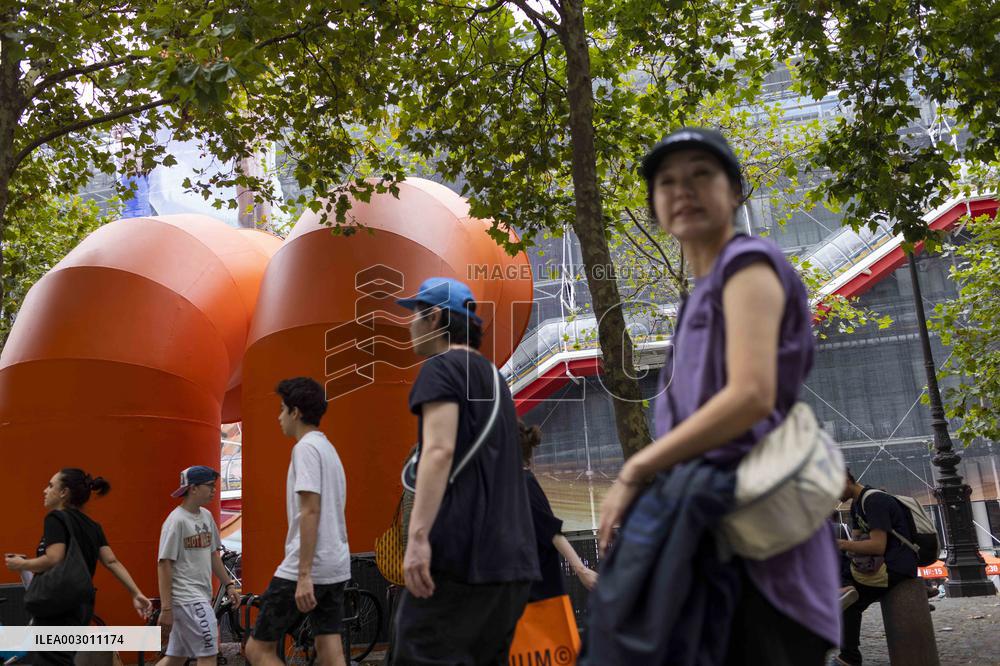 Paris 2024 - Nike Transforms Centre Pompidou Into A Sporting Canvas