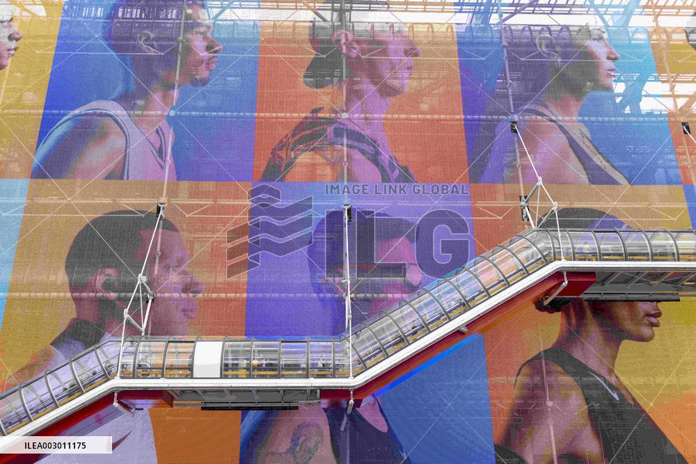 Paris 2024 - Nike Transforms Centre Pompidou Into A Sporting Canvas