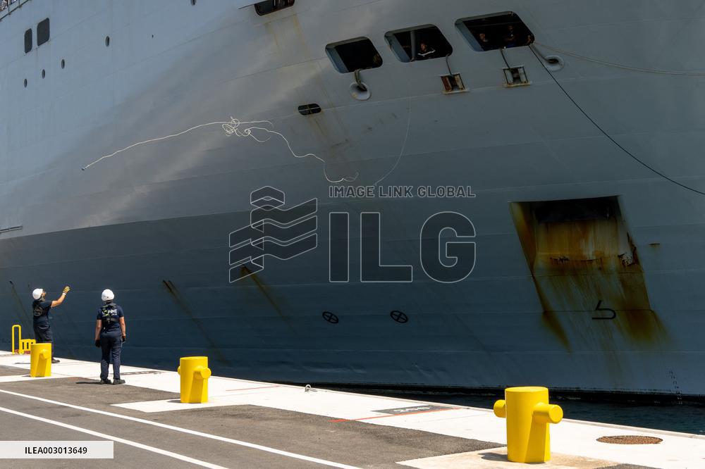 Amphibious Helicopter Carrier (PHA) Tonnerre Returns To Toulon