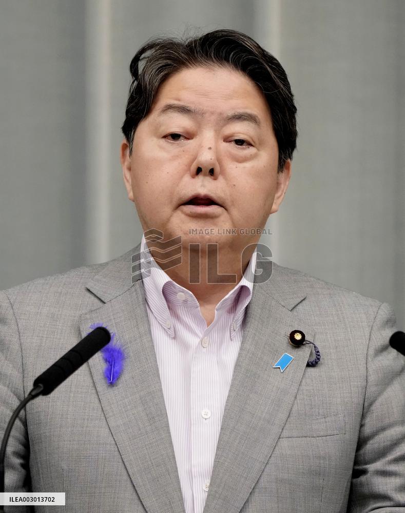 Japan's top gov't spokesman Hayashi