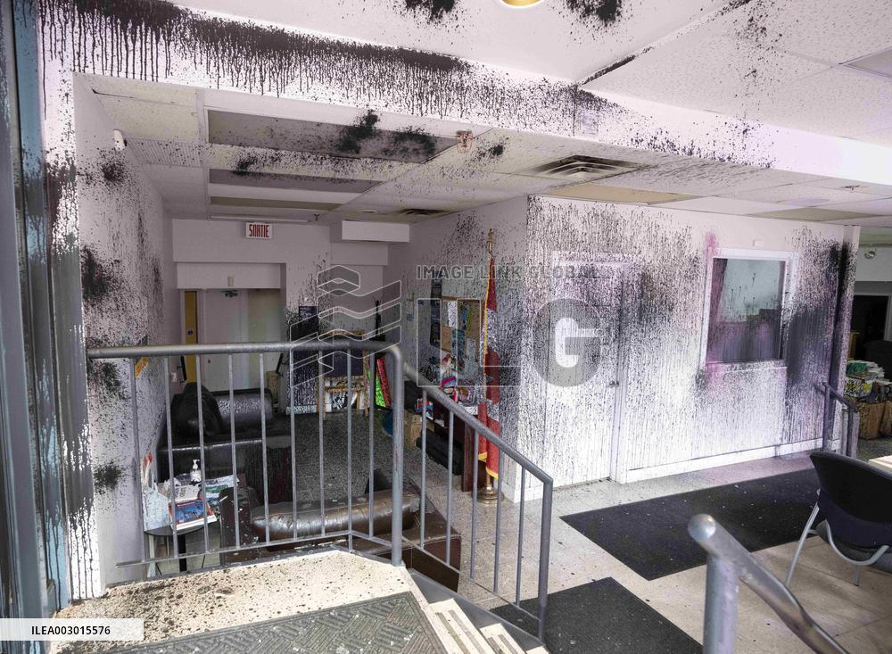 Immigration Office Vandalised By Pro-Palestinian Group - Montreal