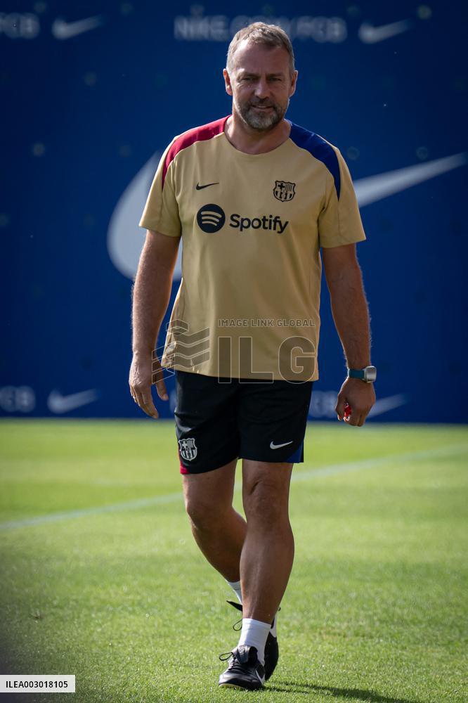 Spanish football La Liga match - FC BARCLEONA TRAINING SESSION