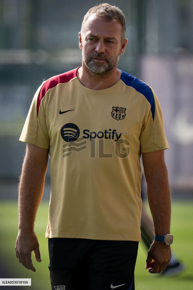 Spanish football La Liga match - FC BARCLEONA TRAINING SESSION