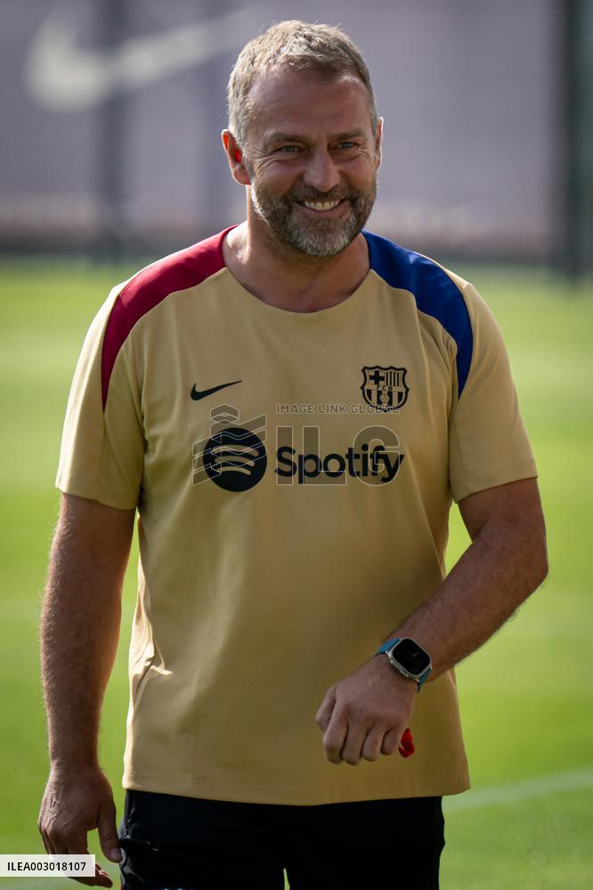 Spanish football La Liga match - FC BARCLEONA TRAINING SESSION